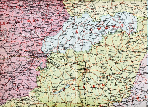 Deutsch-Österreich Slowakei 1939 gr. orig. Atlas-Karte Protektorat Memel Danzig - Picture 3 of 4