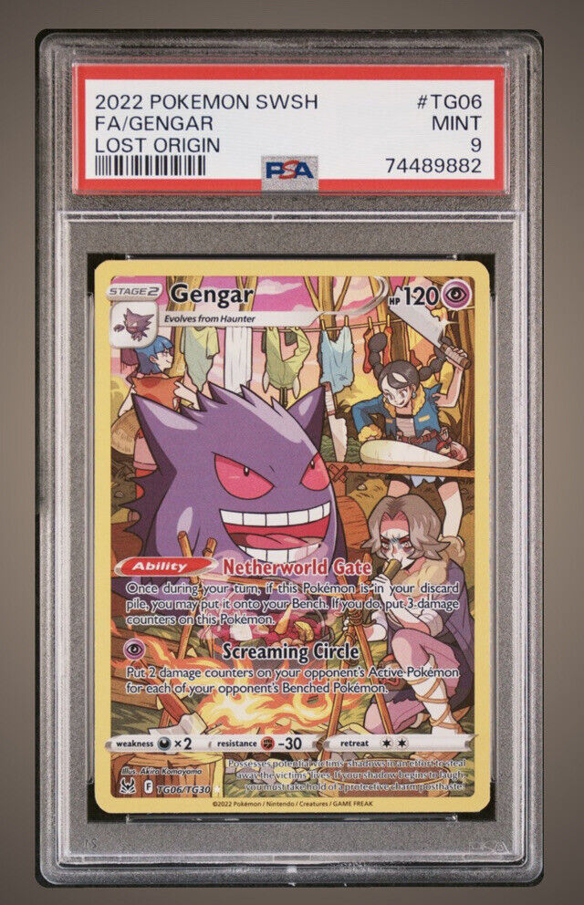 Pokémon TCG Gengar Lost Origin TG TG06/TG30 Holo PSA 9