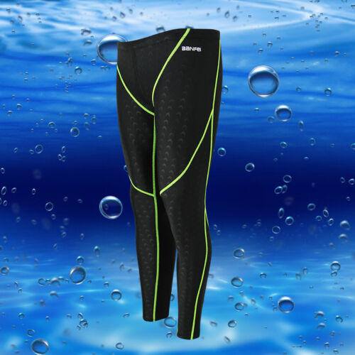 Pantaloni lunghi uomo pelle di squalo costume da bagno nuoto leggings immersioni collant - Foto 4 di 13