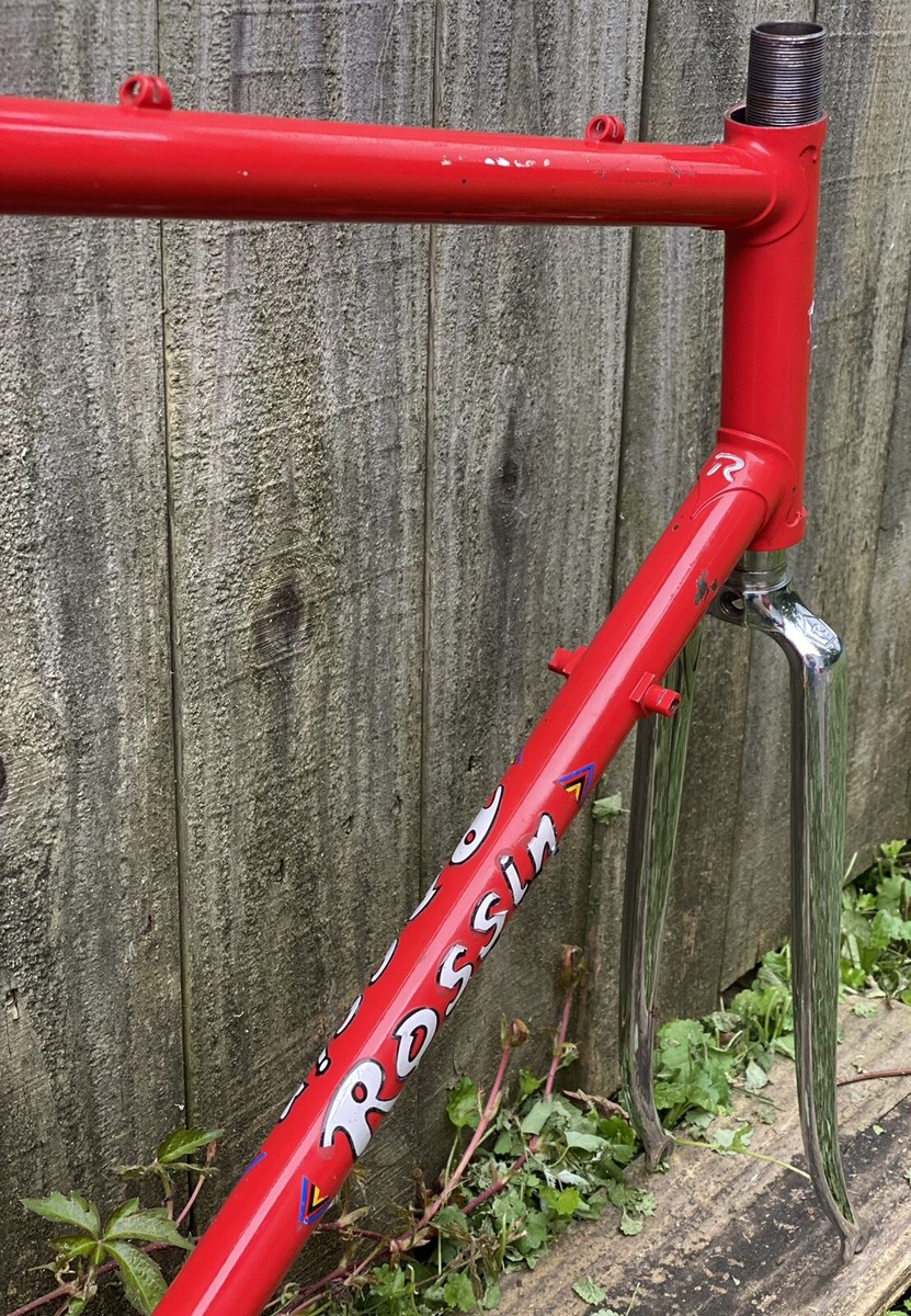 Vintage 1980's Rossin Record Road Bike Frame Fork 57cm Vintage 1980's Rossin Record Road Bike Frame Fork 57cm