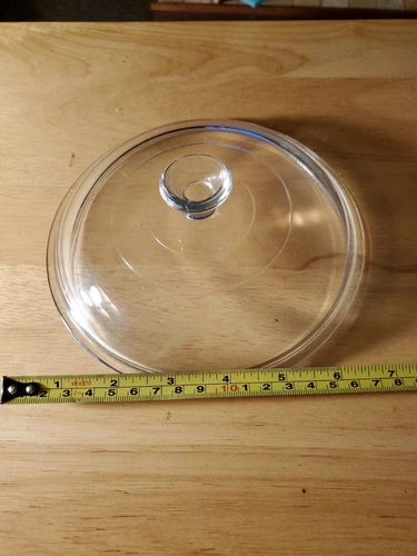 Vintage Pyrex #622-C 7in. Round Glass Lid for 622-B Bowl.