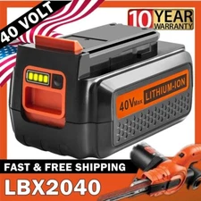 40V 2.0Ah for Black and Decker 40 Volt Max Lithium Battery LBX2040 LBXR36 LSW136