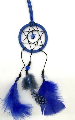 Handmade Blue Star Dream Catcher