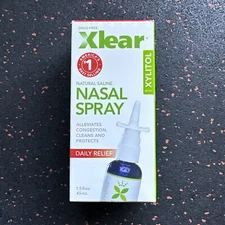 XLEAR Natural Saline Nasal Spray Fast Relief 1.5 oz 