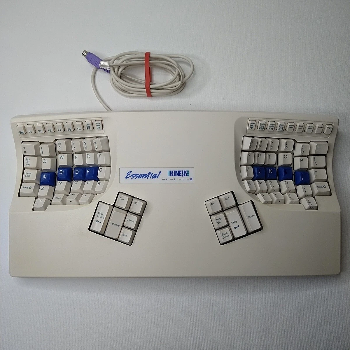 Kinesis Essential Ergonomic Keyboard PS/2 Terminal KB132PC RARE 