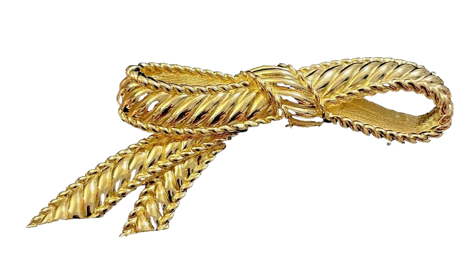 Broche arc plaquée or Christian Dior