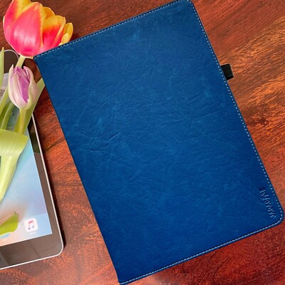 Premium Leather Cover for Apple iPad Mini 5 2019 Tablet Protective Case Pouch Blue