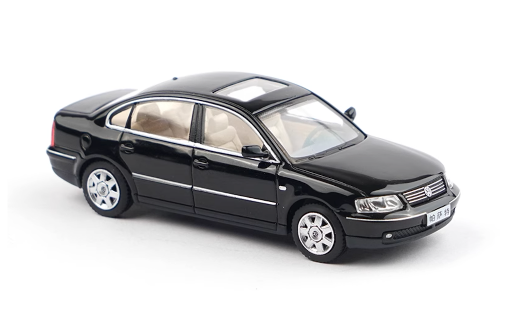 EY XCARS 1:64 Black VW Passat B5 Sedan Classic Model Diecast