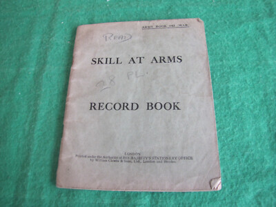 Skill At Arms Record Book Booklet