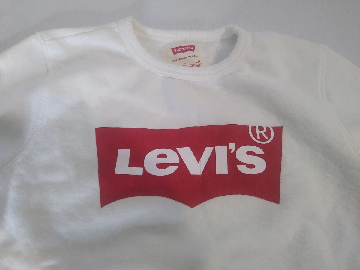 Levis white sweater deals