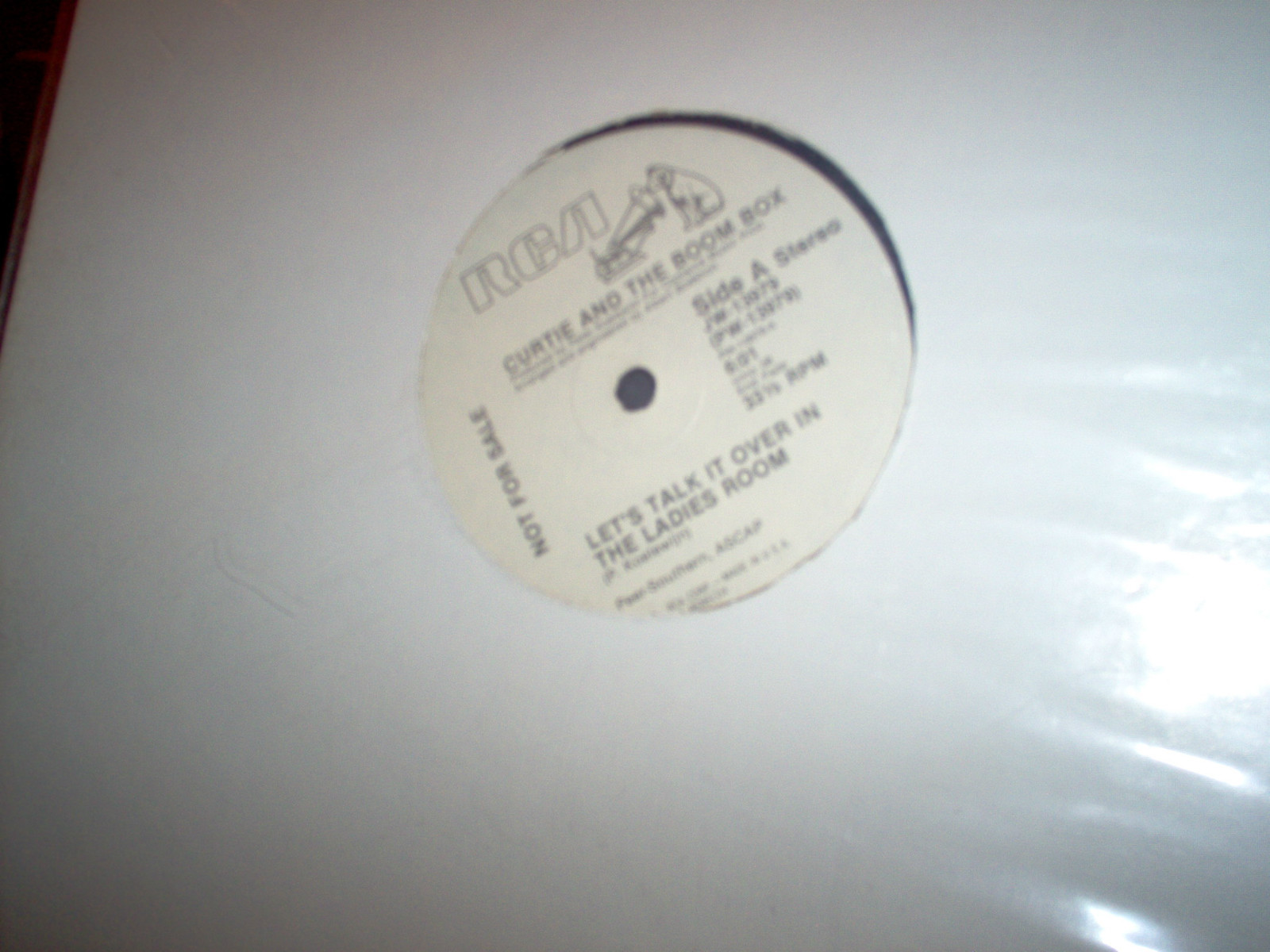 Curtie And The Boom Box Let's Talk It Over 1985 EP Promo