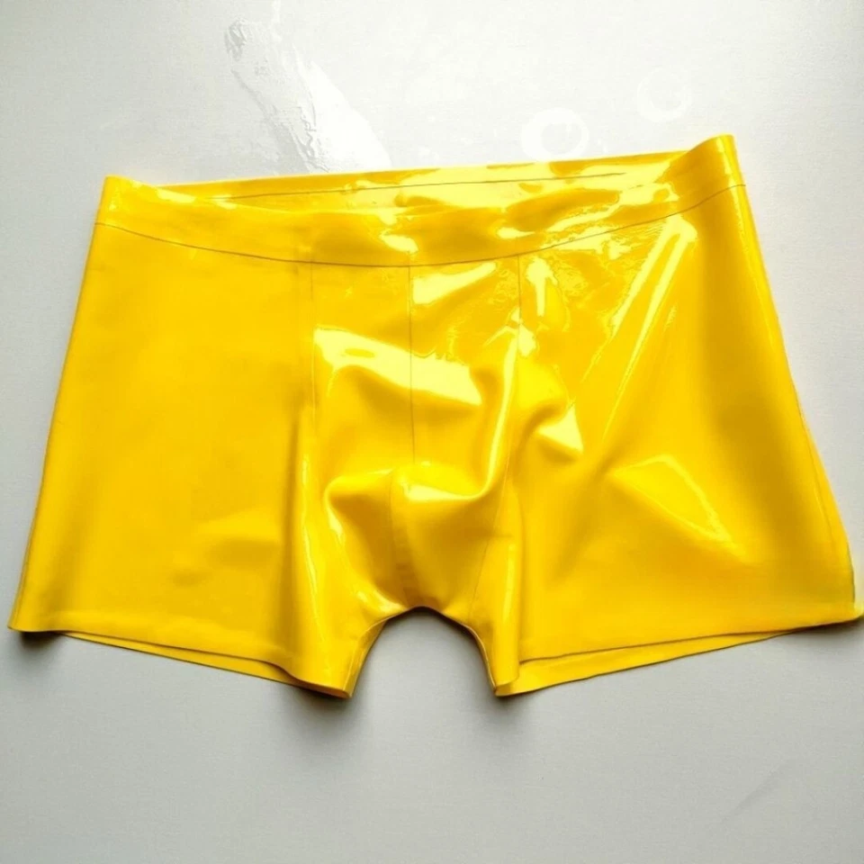 US 100% Latex RubberTransparent Briefs Men's Shorts Tight Underwear Fetish BDSM - Image 4 of 4