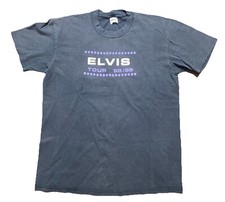 Vintage 1988 1989 Elvis Tour Dates Shirt Size Large Single Stitch Made In USA