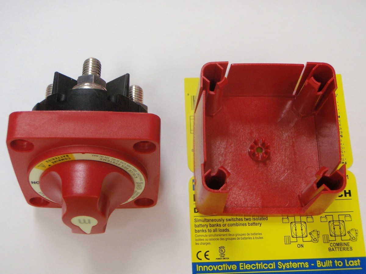 battery switch blue sea 6011 dual circuit plus 4GA CABLES