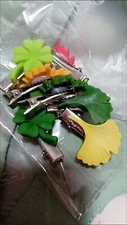 Women's three-dimensional leaf small hairpin children's hairpin