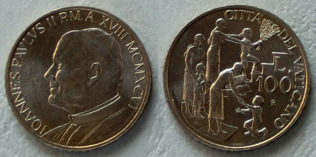 Vaticano/Stato del Vaticano 100 lire moneta commemorativa 1996 p275 once-