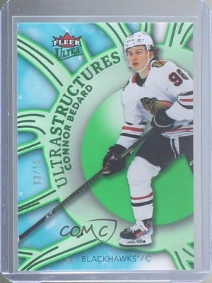 2025-26 Upper Deck Fleer Ultra Ultrastructures Green 3/10 Connor Bedard 1t2z