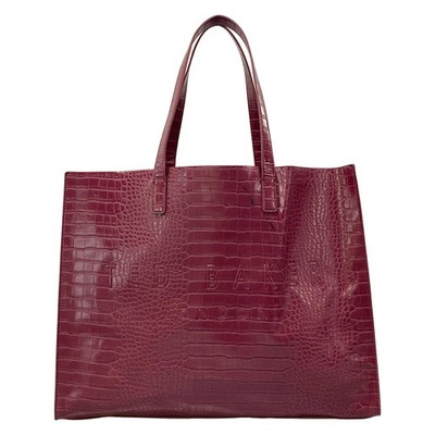 TED BAKER Bordeaux Synthetic Leather Tote Bag