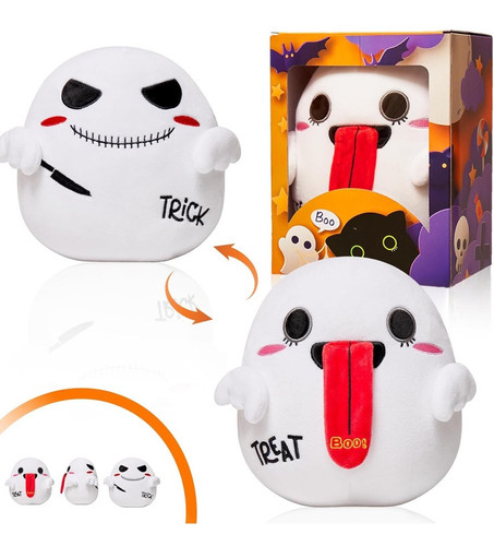 Halloween Stofftier Geist Plüsch, Trick or Treat Halloween Spielzeug Geschenke 9,4 Inc - Bild 1 von 3