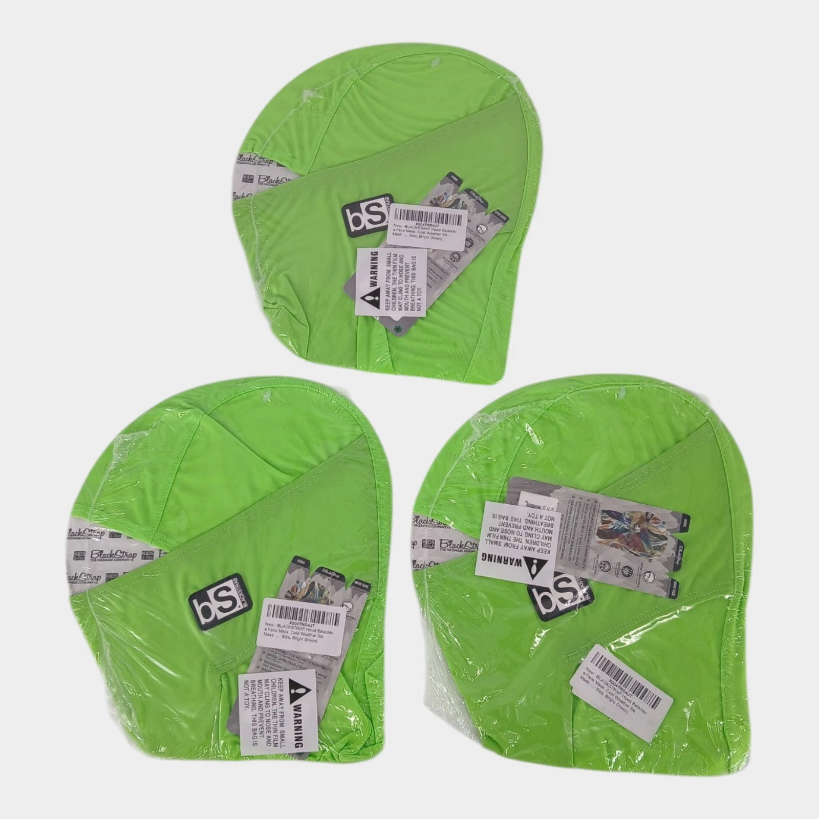Blackstrap Unisex Hood Balaclava Face Mask-Cold Weather Ski Mask One Size 3 Pack