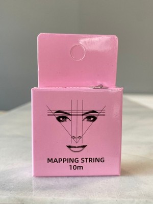 Brow Mapping String (10 m) Vorbedruckter Faden Pink für Permanent Make-up