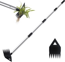 PIMEKOY Weed Puller Weed Remover Tool with Long Handle, Weeding Tools for Garde