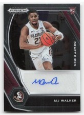 MJ Walker 2021 Panini Prizm Draft Picks #DP-MJW Draft Picks Auto