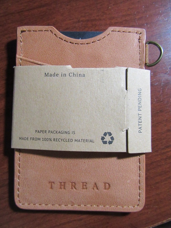 THREAD WALLETS Wallet Card Holder Leather Minimalistic Cards & Cash ...