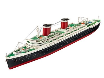 Revell Modellbausatz Schiff 1:600 - SS United States im Maßstab 1:600, Level 3