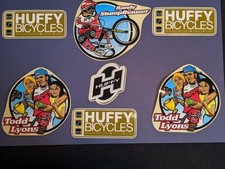 Vintage Huffy BMX Stickers Lot of 7
