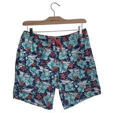 Vineyard Vines Men s Printed Preppy Boat Floral Chappy Swim Trunks M-119 Sz S