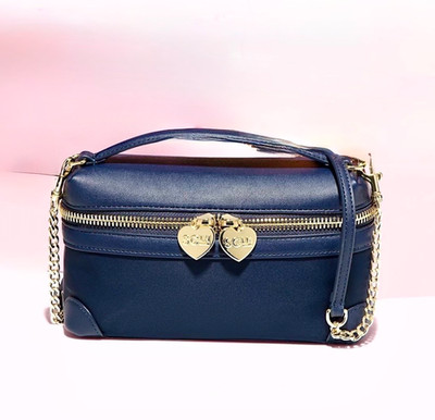 STONEY CLOVER LANE Top Handle Zip Crossbody Bag SAPPHIRE Navy Blue NEW