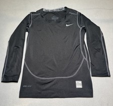 Boys Size XS Black Nike Pro Combat Dri-Fit Longsleeve Preowned