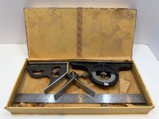 Vintage Lufkin 635-7R 12 in Combination Square Set 3 Heads Original Box