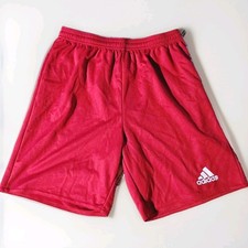 Adidas Youth Boys Parma 16 Red Soccer Shorts Size Large 13-14 L New Without Tags