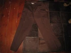 ST MICHAEL DESIGNED BROWN MEDIUM SIZED MEN'S 32" WAIST 29" LEG VINTAGE TROUSERS.