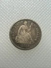 1872 seated liberty half dime K