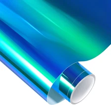 Holographic Adhesive Vinyl Opal Lake Blue Craft Permanent Vinyl Roll 12"X60" for