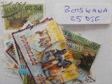 Botswana 25 timbres différents