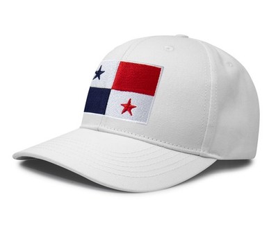 Panama Flag Hat for Men and Women - Snapback Trucker Baseball Cap (All White)