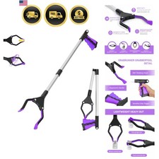 Herramienta de agarre de alcance plegable de 32 pulgadas con imán para personas mayores, discapacitados, después...