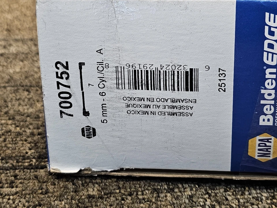 Cable de bujía Belden premium NAPA 700752 para Toyota T100 - camioneta 1993-1994 Foto 4 de 4