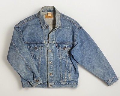Vtg. 1987 Levi s Strauss Denim Trucker Jacket Men s Size M. 70507-0214