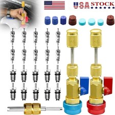 A/C Air Conditioning R134A Valve Core High Low Pressure Remover Installer Tool-