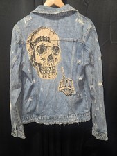 Dsquared2 Distressed Denim Jacket Made In Ita...