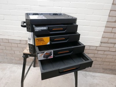 TOUGHBUILT B1 D 74 STACKTECH ABSCHLIESSBAR 4 SCHUBLADEN AUFBEWAHRUNGSKOFFER WERKZEUGKISTE