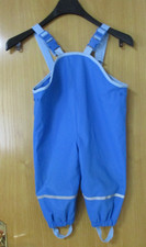 LUPILU; blaue gefütterte Kinder-Regenhose Baby-Matschhose in Größe 86/92