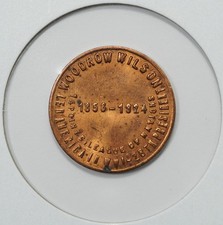 Woodrow Wilson 28th President Great Americans US Bicentennial Token