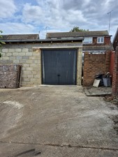 Garage Door Up And Over Nearly New - See Description For Door And Frame Measures