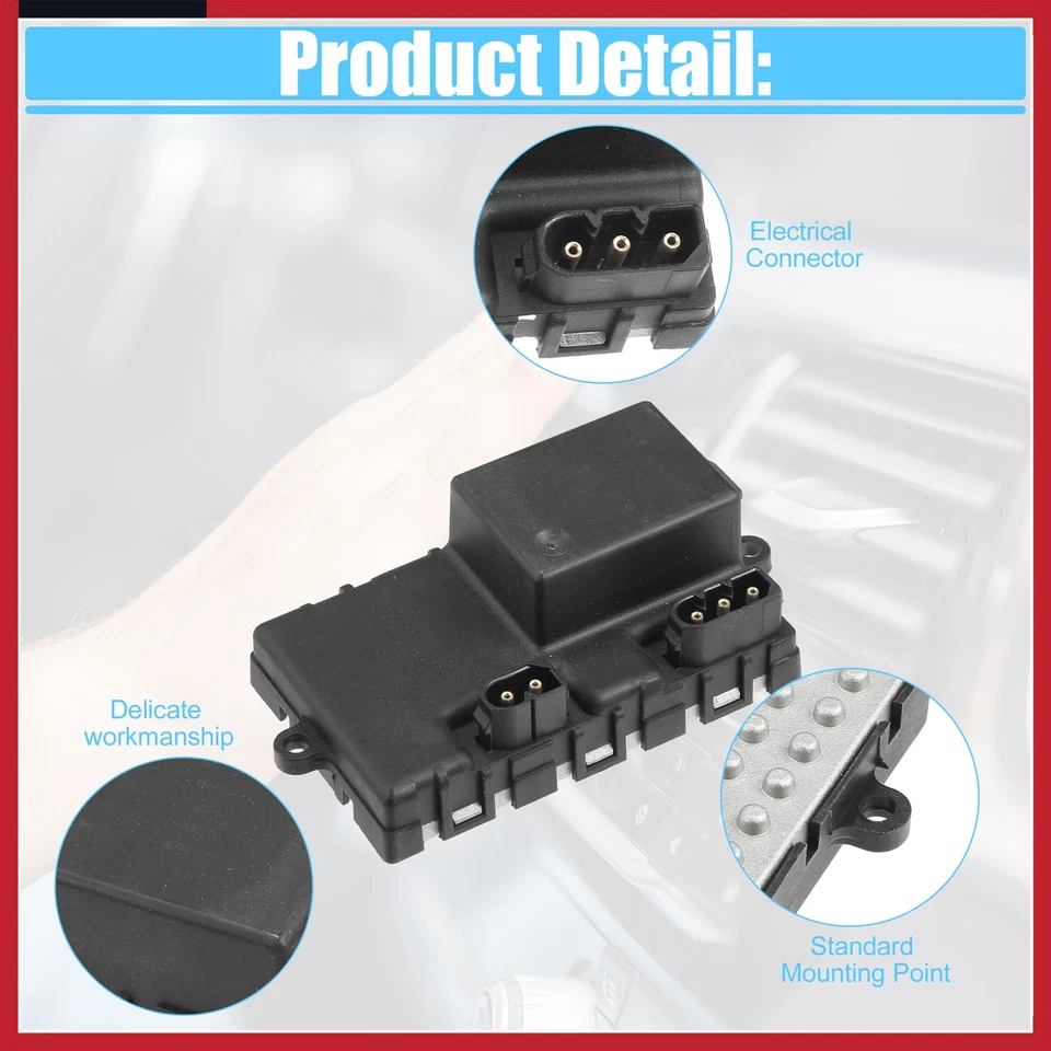Resistor de motor soprador aquecedor HVAC compatível com BMW 525i 530i 04-07 No.67636988452 - Imagem 3 de 4